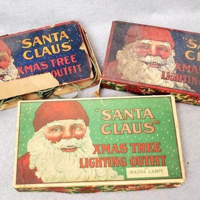 Ng138 mid century christmas lights mazda and santa lites