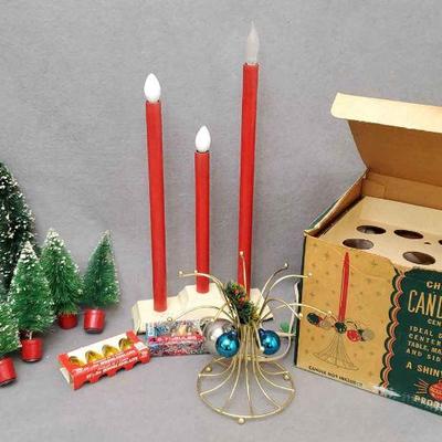 Ng067 vintage christmas decor and trees