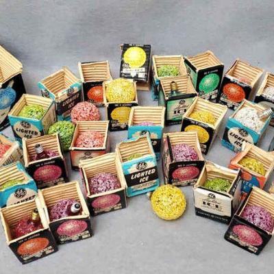 Ng114 lighted ice christmas snowball light bulbs