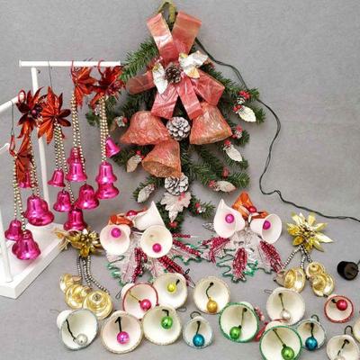 Ng046 vintage light up bell decor and bell ornaments