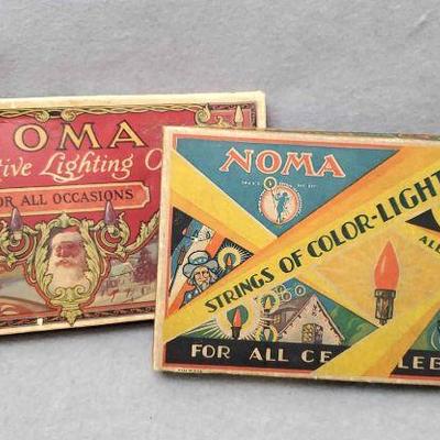 Ng117 antique noma christmas lights in original boxes