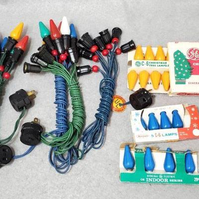 Ng135 vintage noma christmas lights and c6 bulbs