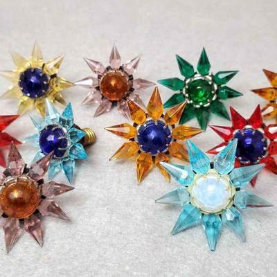 Ng036 vintage matchless star glass starburst christmas bulbs