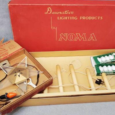 Ng136 mid century noma electric candelabra and star
