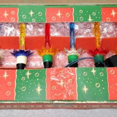 Ng084 vintage reliance spark lite christmas bubble lights