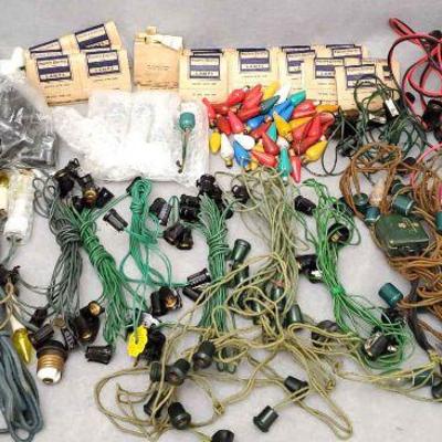 Ng134 vintage and antique christmas lights parts for repair and bulbs