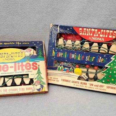 Ng103 vintage noma santa lites twinkle lights