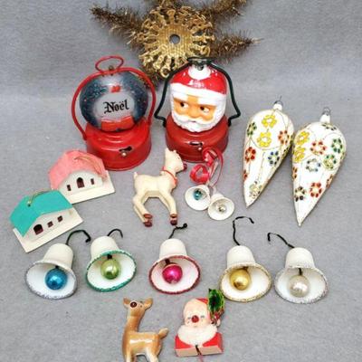 Ng126 vintage christmas ornaments light up pins and novelties