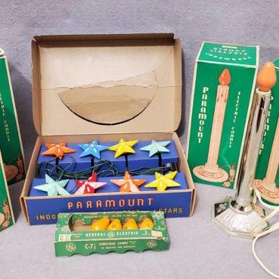 Ng095 vintage paramount electric candles and star lights