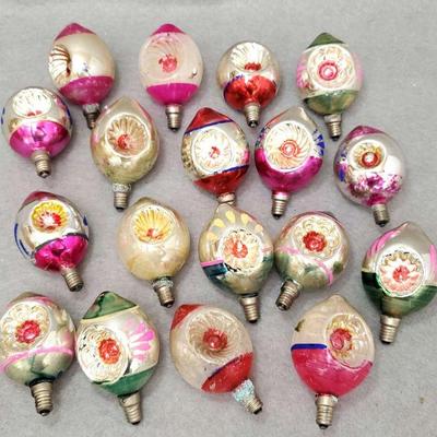 Ng045 vintage glass christmas bulbs