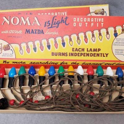 Ng137 vintage noma christmas lights in original box