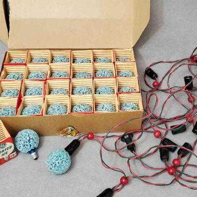 Ng026 vintage lighted ice christmas lights and bulbs