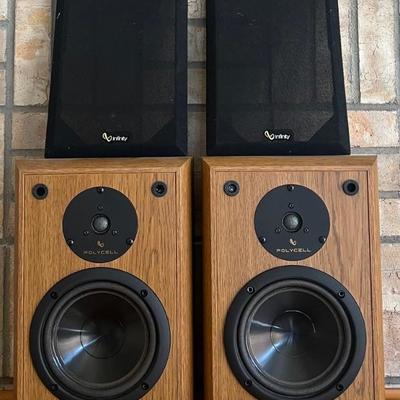 Pair Of Infinity J386 - 459571 Bookshelf Speakers With Polycell Tweeters 