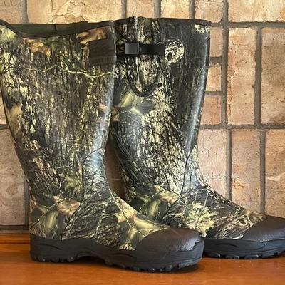 Pair Of Itasca Men's Size 13 Mossy Oak Scent Free Swampwalker Boots With Box