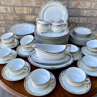 Selb Bavaria Heinrich & Co Partial China Dinnerware - Gravy Boat - 2 Serving Bowls, Oval Bowl, Plates, Cups