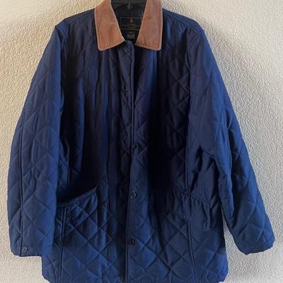 Vintage Ralph Lauren Women's Medium Quilted Button Up Coat 