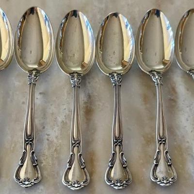 172 Grams Total -  (6) Sterling Silver Gorham Chantilly Pattern Flatware Tea Spoons