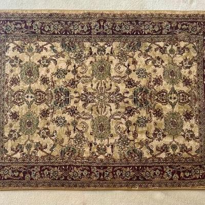 Ancient Inspirations Elite Gold And Beige 3'10" X 5'9" Olefin Rug