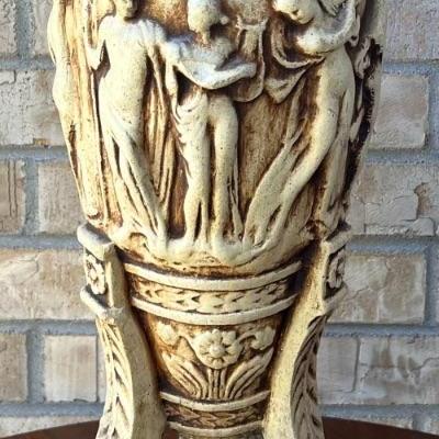 17 Inch Decorative Resin Urn 