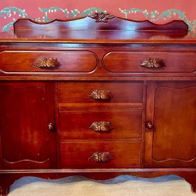 Vintage Carl Forslund American Cherries Side Board