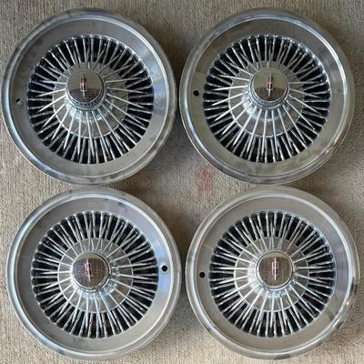 Set Of (4) 1965 Oldsmobile Double Spoke 16"  Hubcaps 