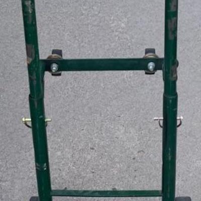 Green Solid Rubber Wheel Small Movers Dolly 