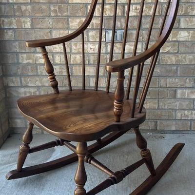 Vintage Hearthside Oak Spindle Back Rocking Chair