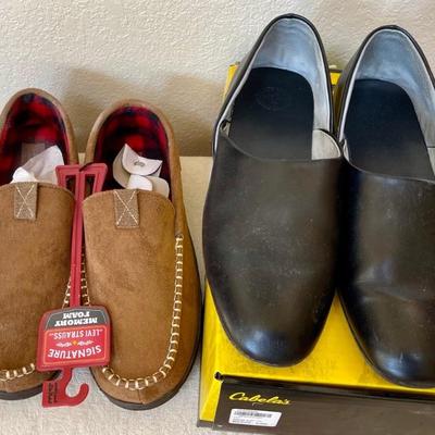 Men's Levi Stauss Signature Memory Foam Slippers Size 13 With Tag, Cabela's Moccasin Slipper Size 13 With Box