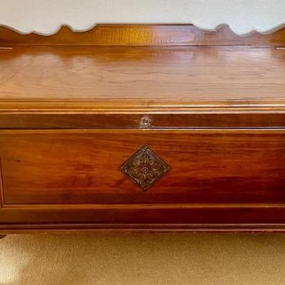 Vintage Solid Wood By Jacob Bloom Company Genuine Red Cedar Chest