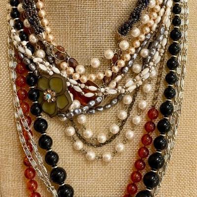 Vintage Necklaces - Faux Pearls, Faux Amber, Seed Bead, And More