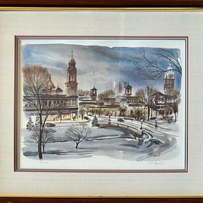 Vintage Signed J. R. Hamil Limited Edition Print 439 Of 950 In Frame