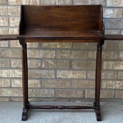 Vintage Brandt Furniture Book Stand With Pull Out Sides - Maryland 