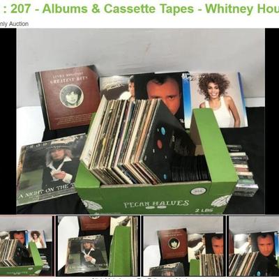 Lot # : 207 - Albums & Cassette Tapes - Whitney Houston
Michael Jackson, Rod Stewart, Carpenters and more.
