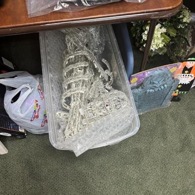 lighted skull figure