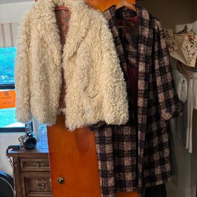 vintage coats Lambs wool