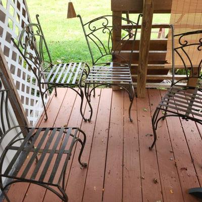 Vintage metal chairs