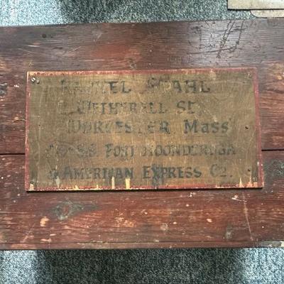 Very old Worcester Ma  
American Express box 