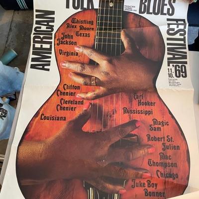 American Folk Blues Festival Poster Gunther Kieser