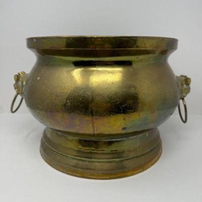 Large Brass Foo Dog Hibachi	