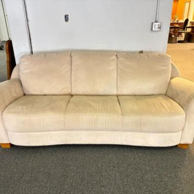 Three-Seater Upholstered Couch w/ Rolled Arms	