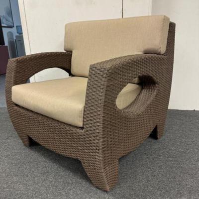 Sunbrella Wicker Armchair w/ Cushions	