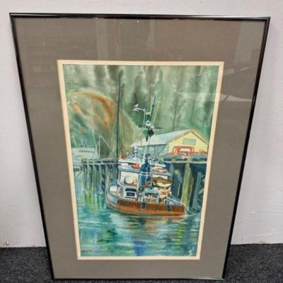 Safe Haven at Quadra Island: Original Watercolor by Hal Petersen '91	