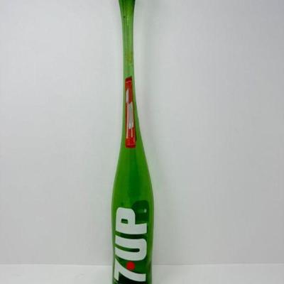 Vintage Boardwalk Souvenir 7UP Blown Stretched Art Glass Bottle	