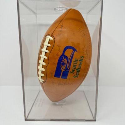 Vintage Signed Seattle Seahawks Football (1982-1990)	