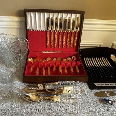 Gold silverware