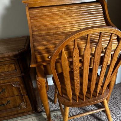 Small roll top desk.