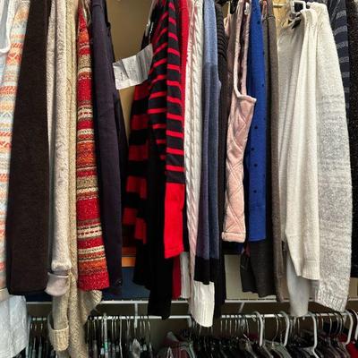Very, very nice higher end clothing.  Mostly medium