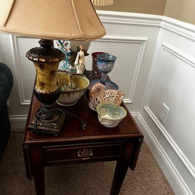 End table and lamp