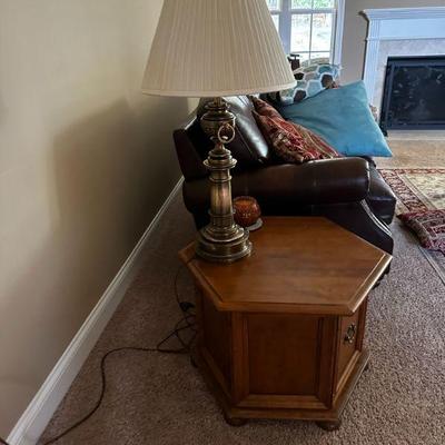 End table and lamp