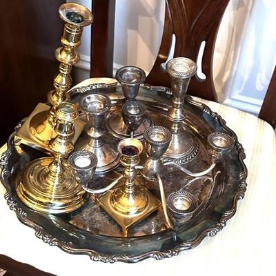 Silver and brass